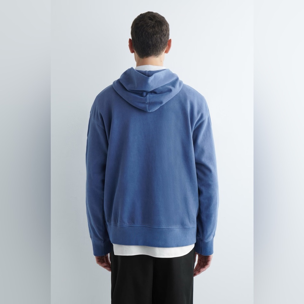 COS Washed Cotton-Jersey Hoodie - Picture 2 of 4